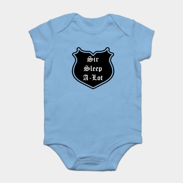 Sir Sleep-A-Lot Emblem Baby Bodysuit by Red'n'Rude